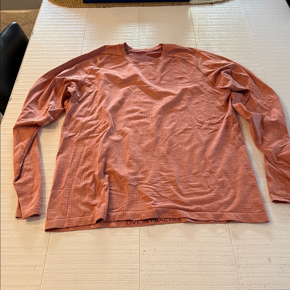 lululemon athletica Metal vent tech Long Sleeve Tee - Rust